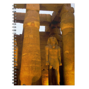 Egypt, Luxor.  Karnack Temple. Spiral Notebook