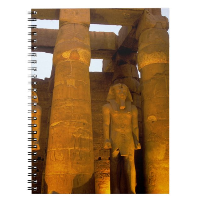 Egypt, Luxor.  Karnack Temple. Spiral Notebook (Front)