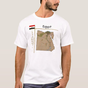 Egypt Map + Flag + Title T-Shirt