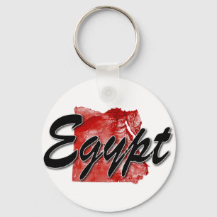 Egypt map key ring