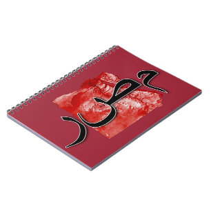 Egypt map spiral notebook