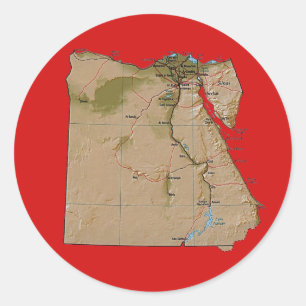 Egypt Map Sticker