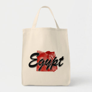 Egypt map tote bag