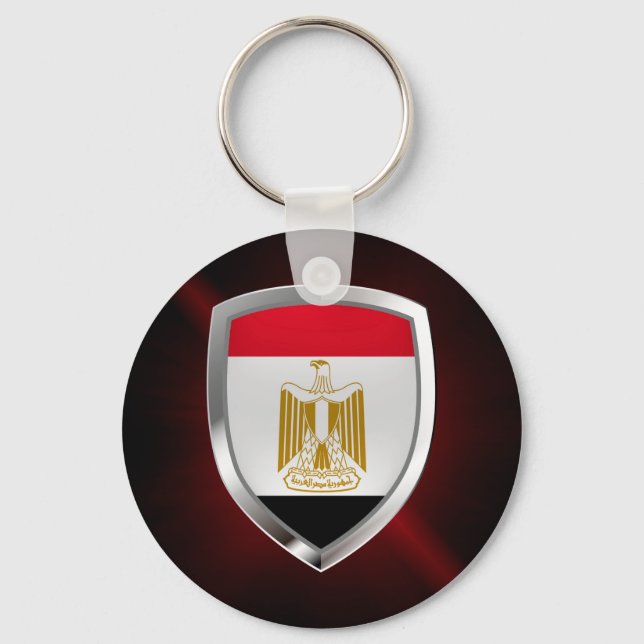 Egypt Metallic Emblem Key Ring (Front)