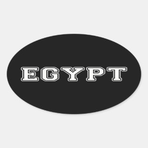 Egypt Oval Sticker