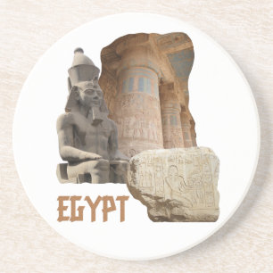EGYPT photo collage coaster