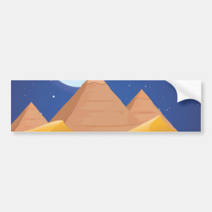 Egypt Pyramids Bumper Sticker