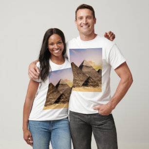 Egypt Pyramids Sphinx Khufu Photo Souvenir Desert T-Shirt