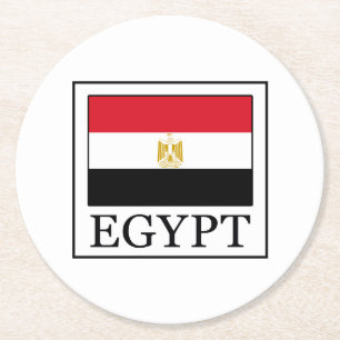 Egypt Round Paper Coaster