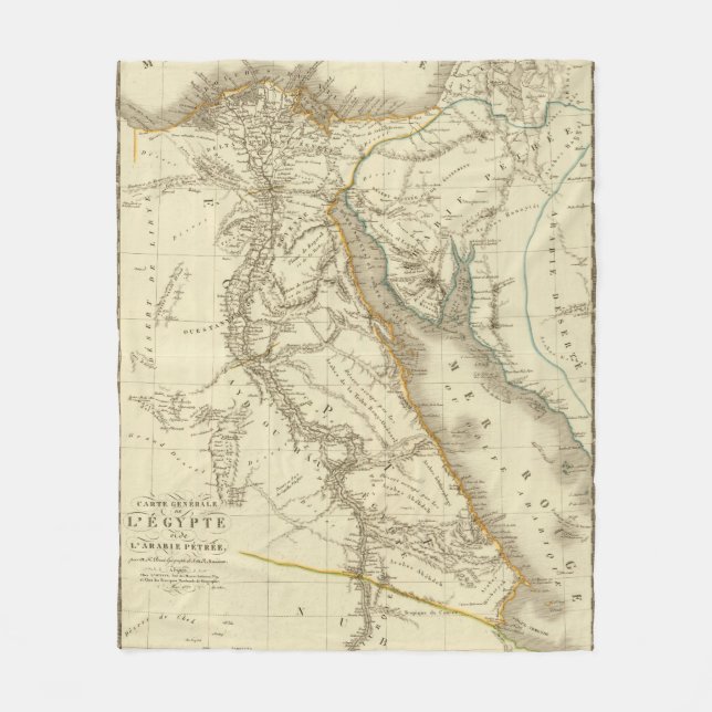 Egypt, Saudi Petree Fleece Blanket (Front)