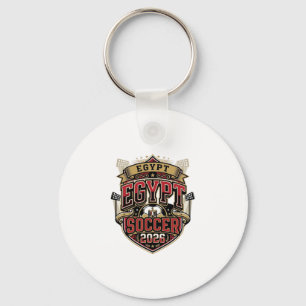 Egypt Soccer 2026 Soccer Bold Country Typography G Key Ring