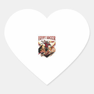 Egypt Soccer Skeleton Striker Nations Premium Spor Heart Sticker