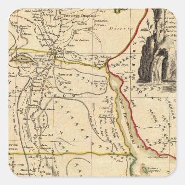 Egypt Square Sticker (Front)