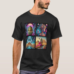 Egypt Steampunk Osiris Mechanical Gears Brass Art T-Shirt