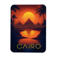 Egypt Sunset: Pyramids and Nile River