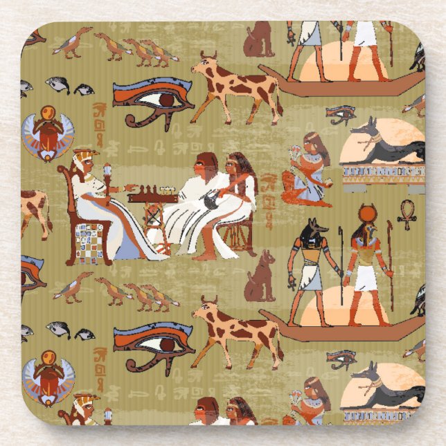 Egypt | Symbols Pattern Coaster (Front)