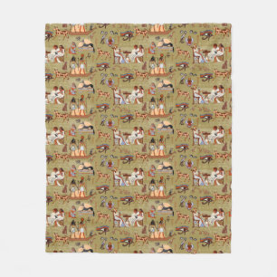 Egypt   Symbols Pattern Fleece Blanket