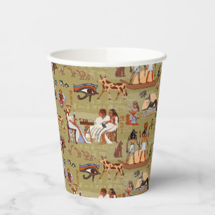 Egypt   Symbols Pattern Paper Cups