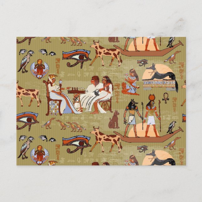 Egypt | Symbols Pattern Postcard (Front)