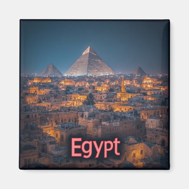 Egypt Travel Heritage Gift 🗺️ Magnet (Front)