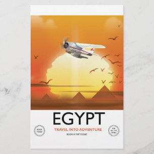 Egypt "Travel into Adventure" Stationery