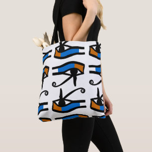 Egypt Travel Modern Hieroglyphics Eye Horus Tote Bag