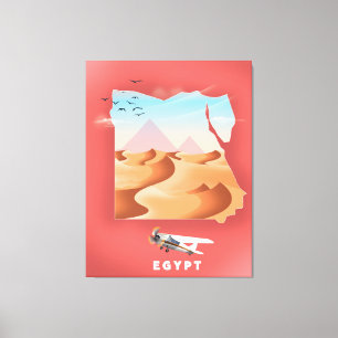 Egypt travel poster canvas print