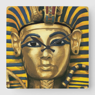 Egypt -Tutankhamun Square Wall Clock