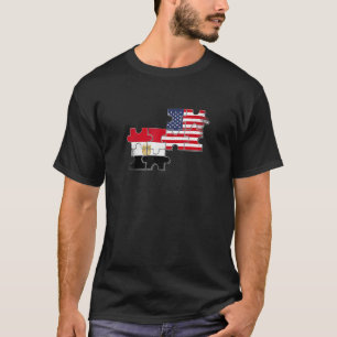 Egypt USA Home Country Proud Egyptian American Fla T-Shirt