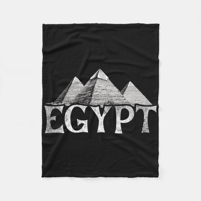 Egypt Vacation Travel Pyramids  Fleece Blanket (Front)
