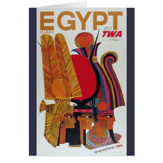 Egypt Vintage Air Travel Ancient Culture Tourism (Front)
