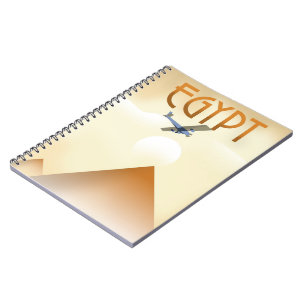 Egypt Vintage style flight poster Notebook