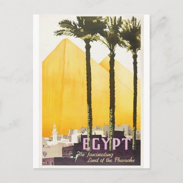 Egypt Vintage Travel postcard (Front)