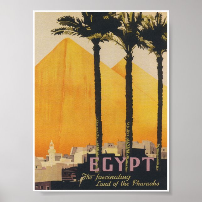 Egypt Vintage Travel Poster (Front)