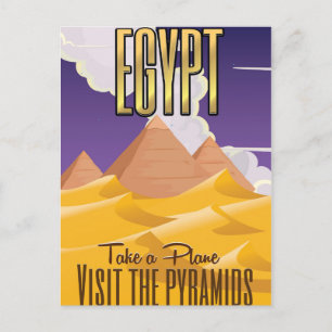 Egypt - Visit the Pyramids vacation poster Postcard