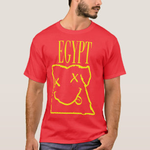 Egypt x Eyes Happy Face Unleash Your 90s Grunge Sp T-Shirt