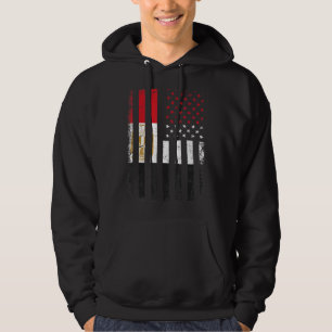 Egyptian American Flag Egyptian Roots Egypt Americ Hoodie