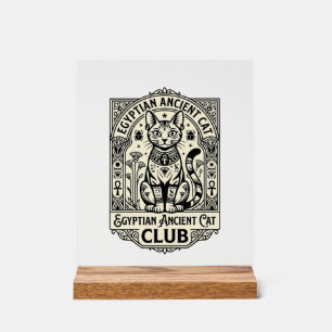 Egyptian Ancient Cat Funny Cat Graphic - Egyptian  Acrylic Sign