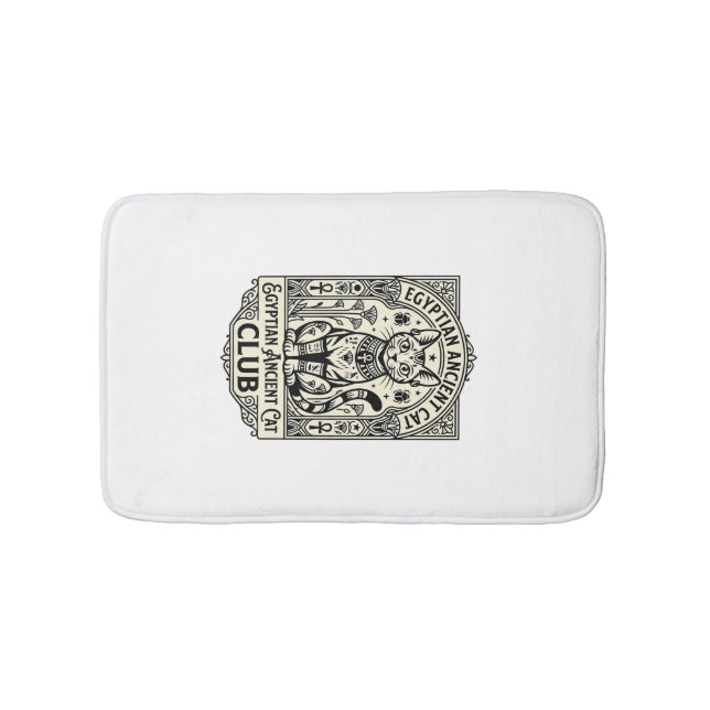 Egyptian Ancient Cat Funny Cat Graphic - Egyptian  Bath Mat (Front)