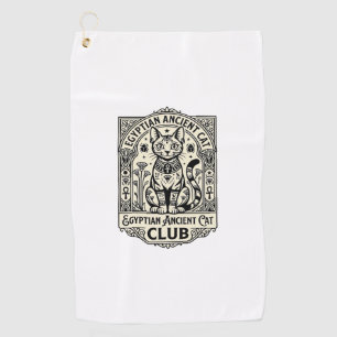 Egyptian Ancient Cat Funny Cat Graphic - Egyptian  Golf Towel