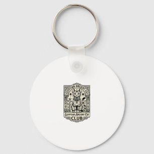 Egyptian Ancient Cat Funny Cat Graphic - Egyptian Key Ring