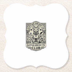 Egyptian Ancient Cat Funny Cat Graphic - Egyptian Paper Coaster