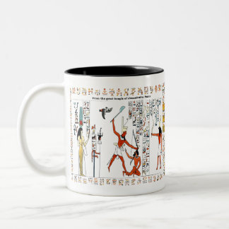 Egyptian ancient egypt gods Two-Tone coffee mug