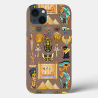 Egyptian Ancient Hieroglyphic Pattern Symbol