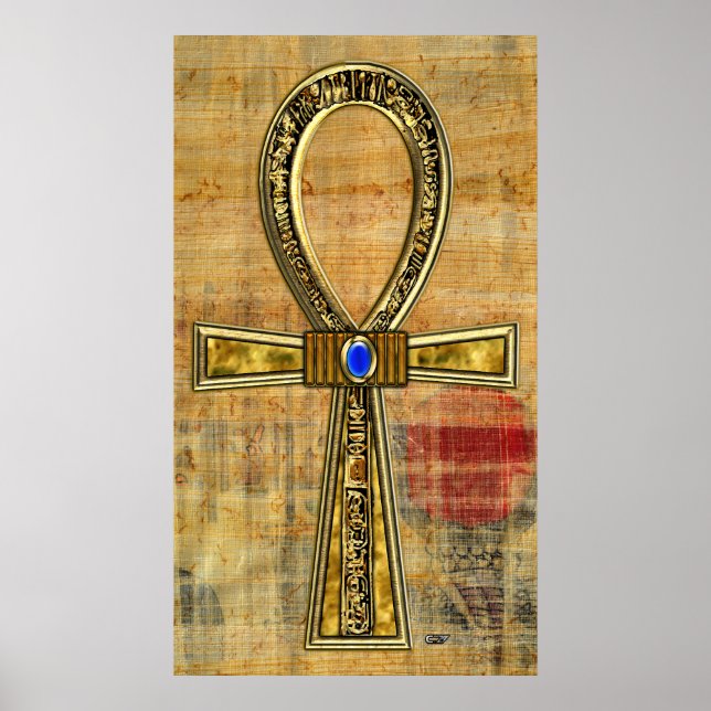 Egyptian Ankh Cross Poster (Front)