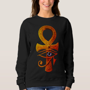 Egyptian Ankh Eye of Horus Ancient Symbol Protect Sweatshirt
