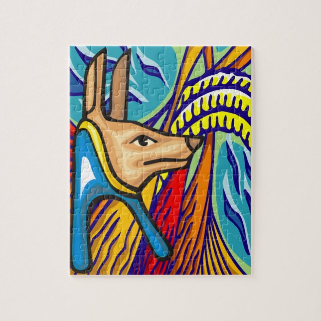 Egyptian Anubis Jigsaw Puzzle (Vertical)