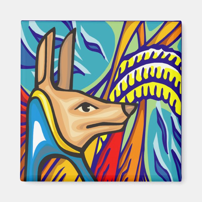 Egyptian Anubis Magnet (Front)