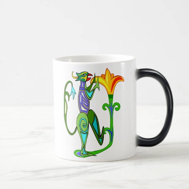 Egyptian Art Deco With A Lotus Flower Mug (Right)