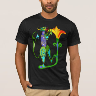 Egyptian Art Deco With A Lotus Flower T-Shirt